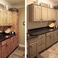 Before and after makeover in this Mount Juliet customer’s laundry room with updated color and modern style painted finish